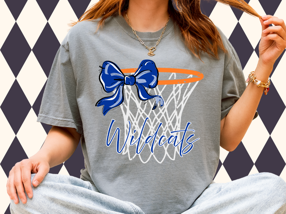 Nothing But Net — Basketball Bow Tee