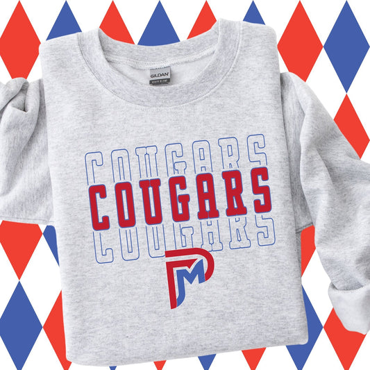 Stacked Cougars with Logo Sweatshirt