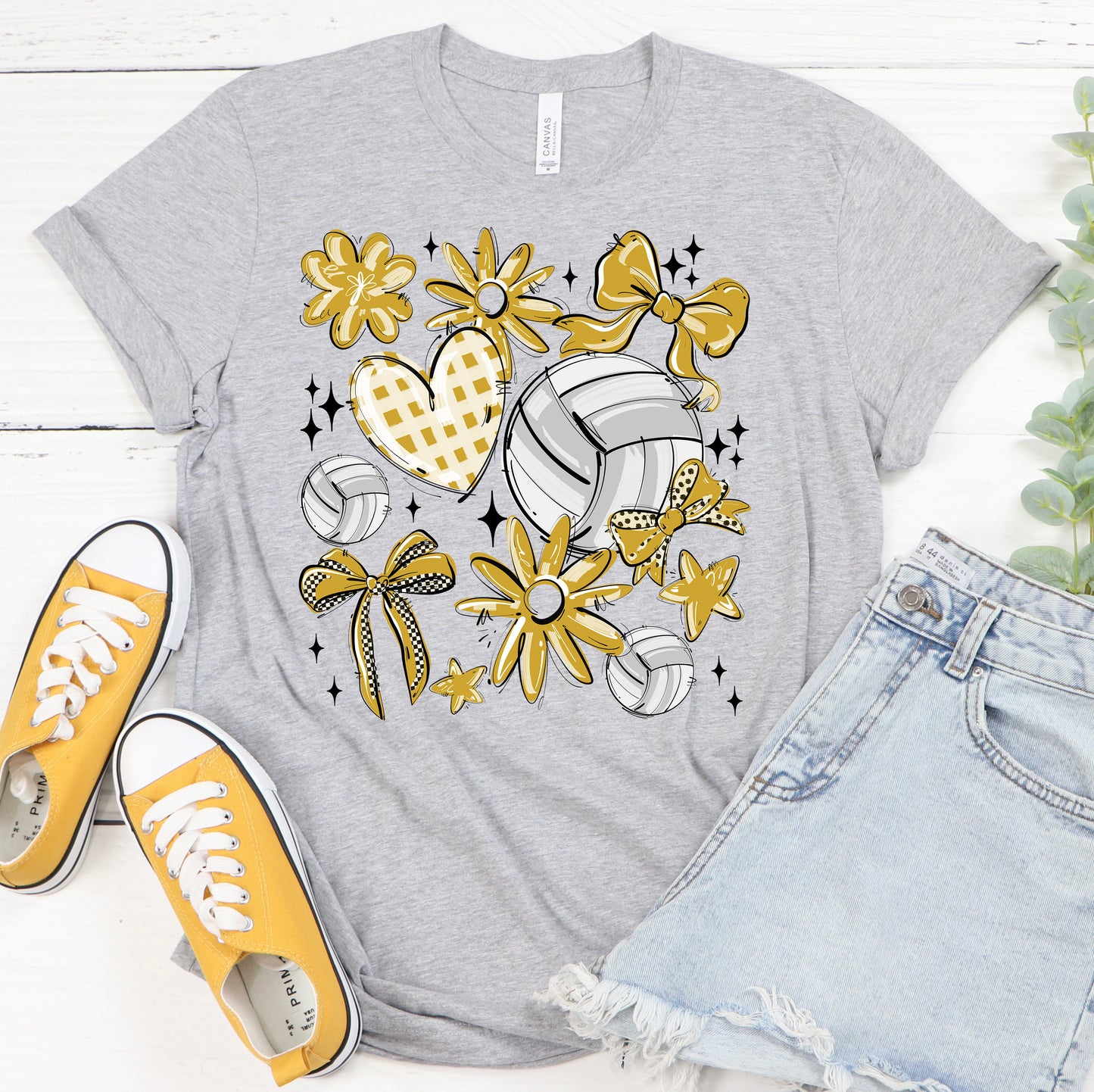 🏐 Play Ball Volleyball Spirit Collage Tee or Sweatshirt 🎉