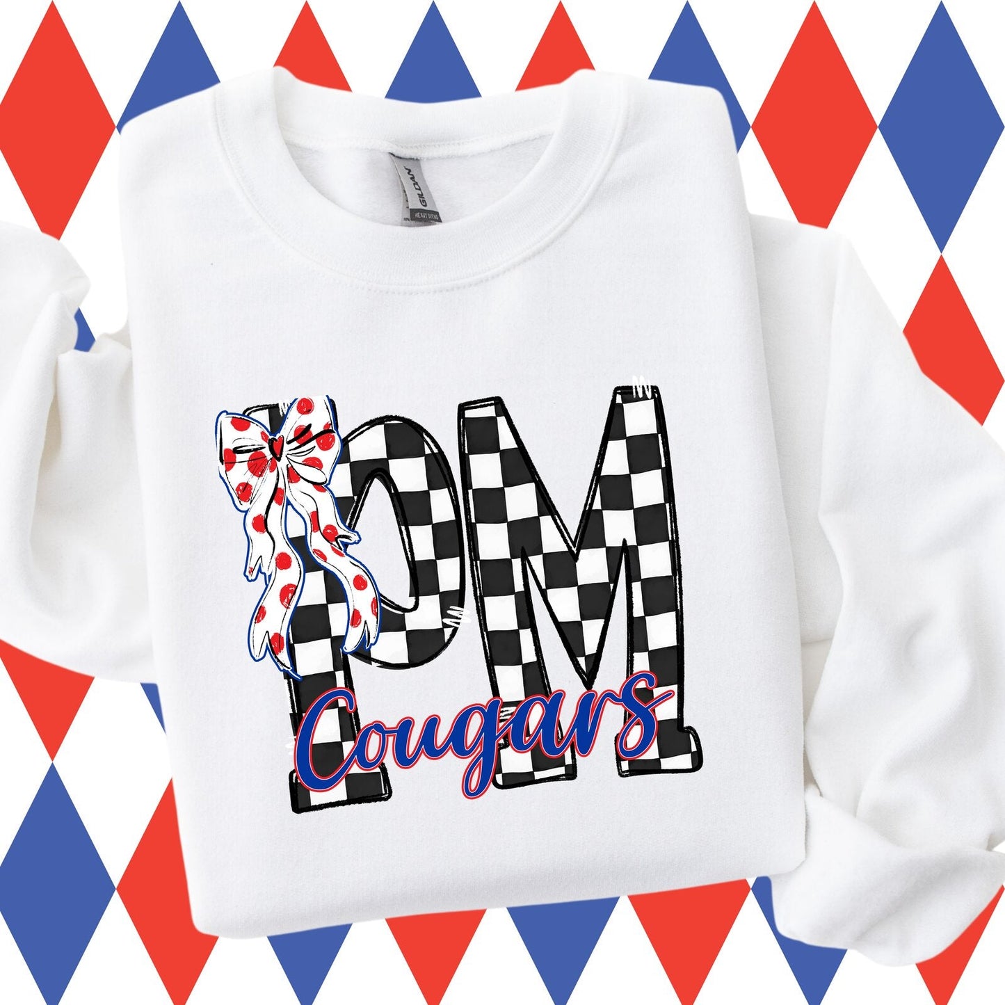 Team Checkers and Dots PM Sweatshirt