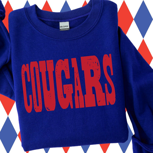 Mixed Mascot Cougars Sweatshirt
