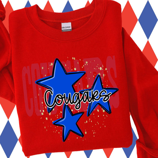 Royal Cougars Stars Sweatshirt