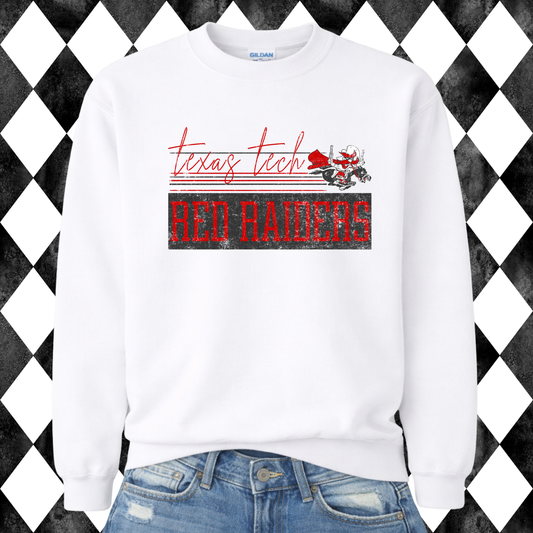 Retro Script College Crew Sweatshirt
