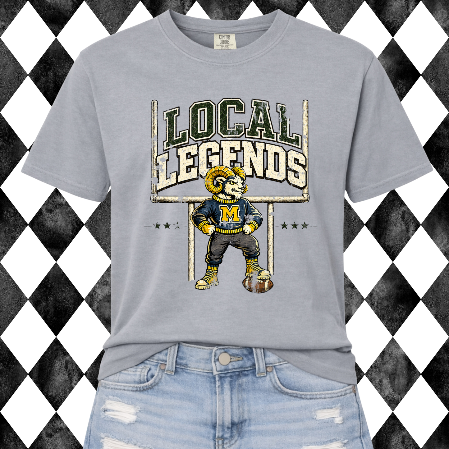 Retro Local Legends T-Shirt | Any Mascot . . . Any Team Color