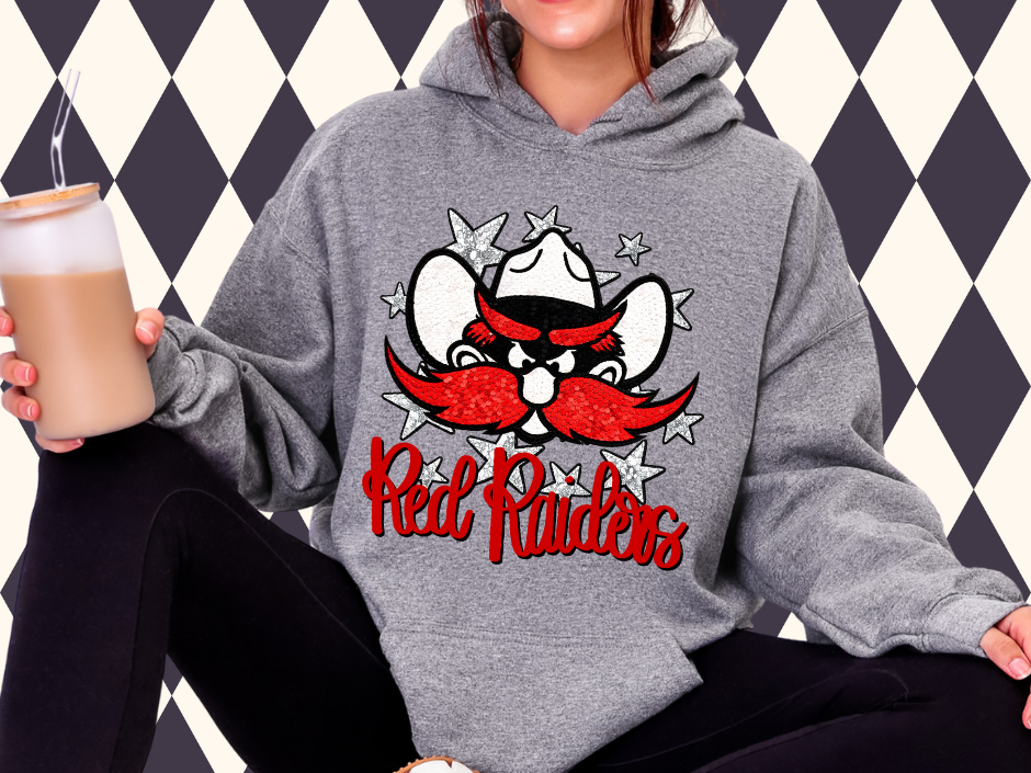 Red Raiders Mascot Hoodie ✨