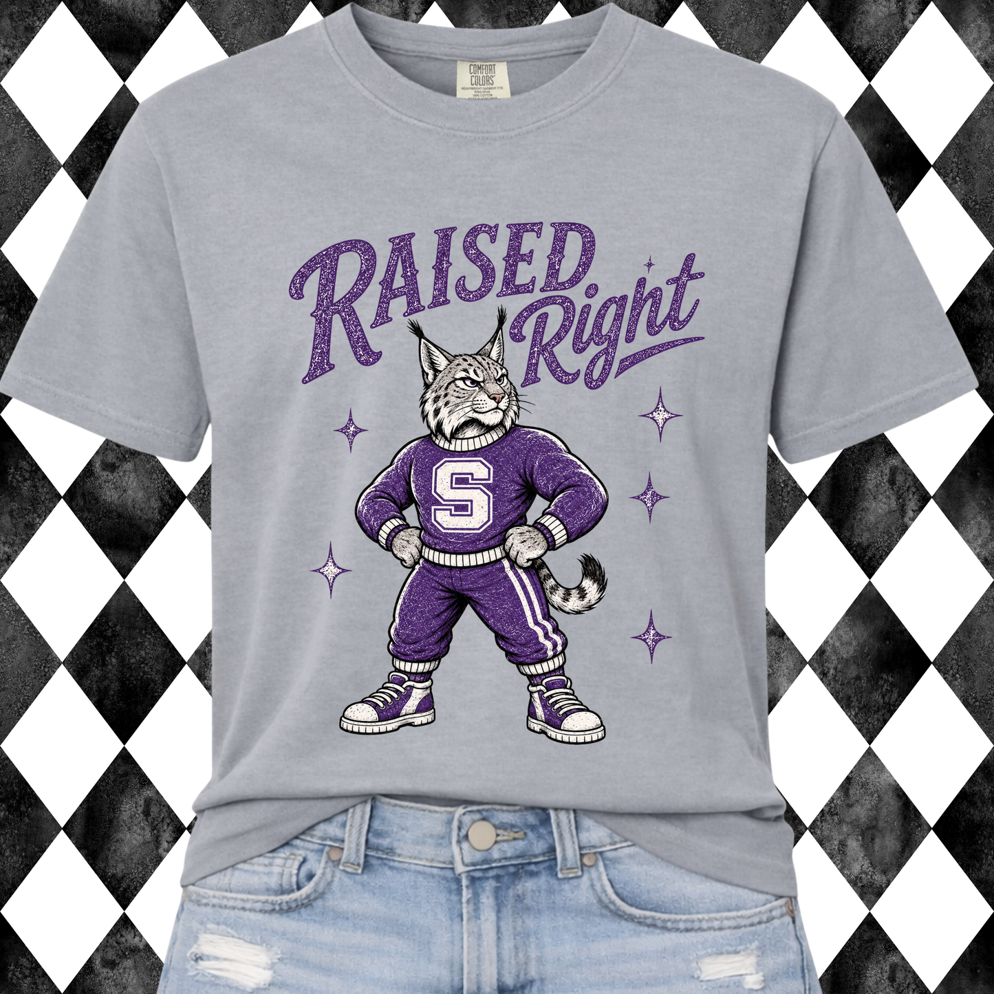 Raised Right Mascot Tee