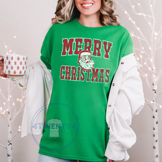 Classic Santa Merry Christmas Tee