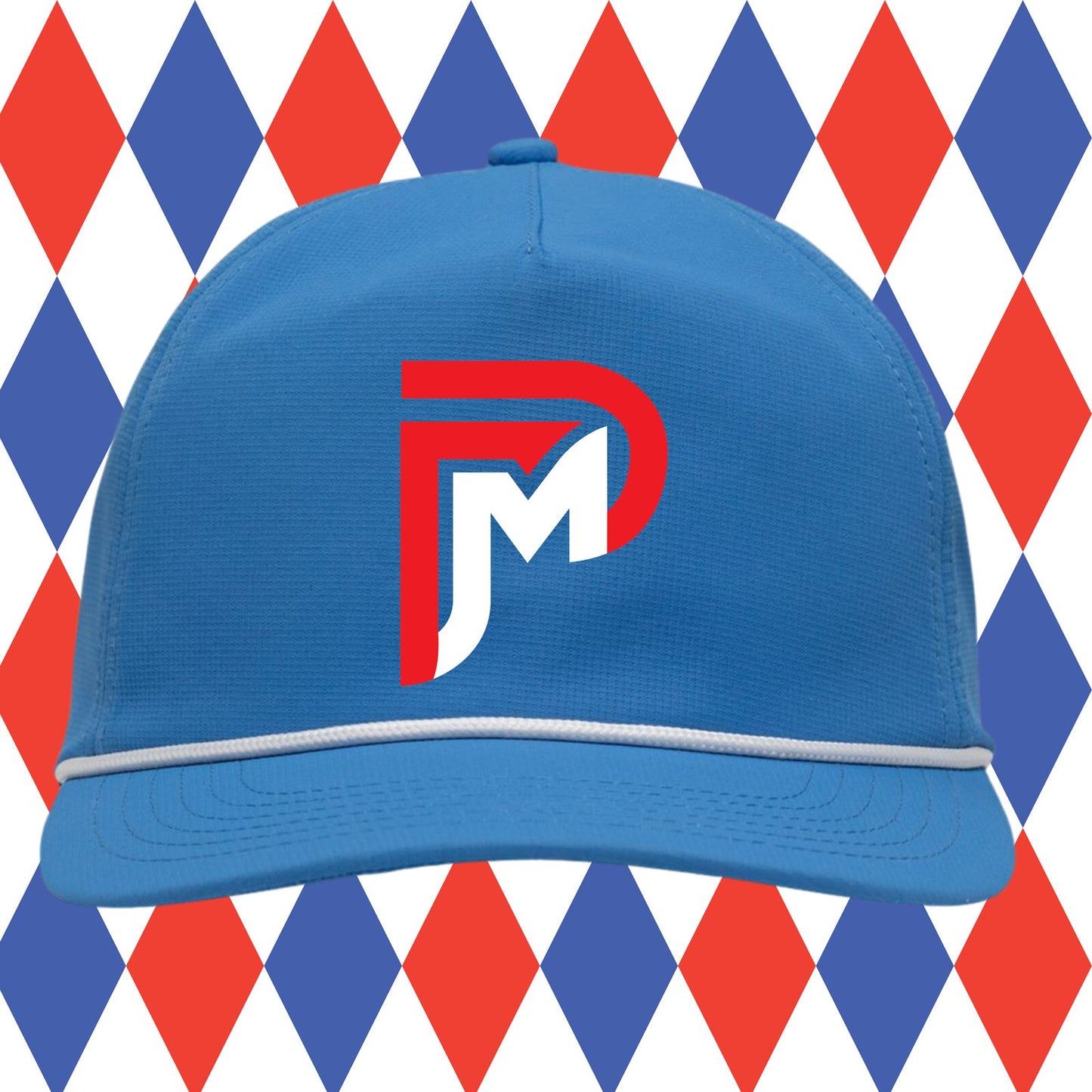 Classic PM Logo Azure Blue Rope Cap