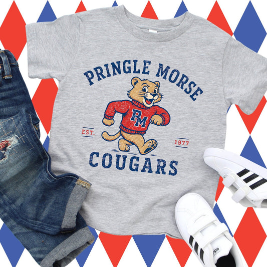 Retro Tiny Pringle Morse Cougar T-Shirt