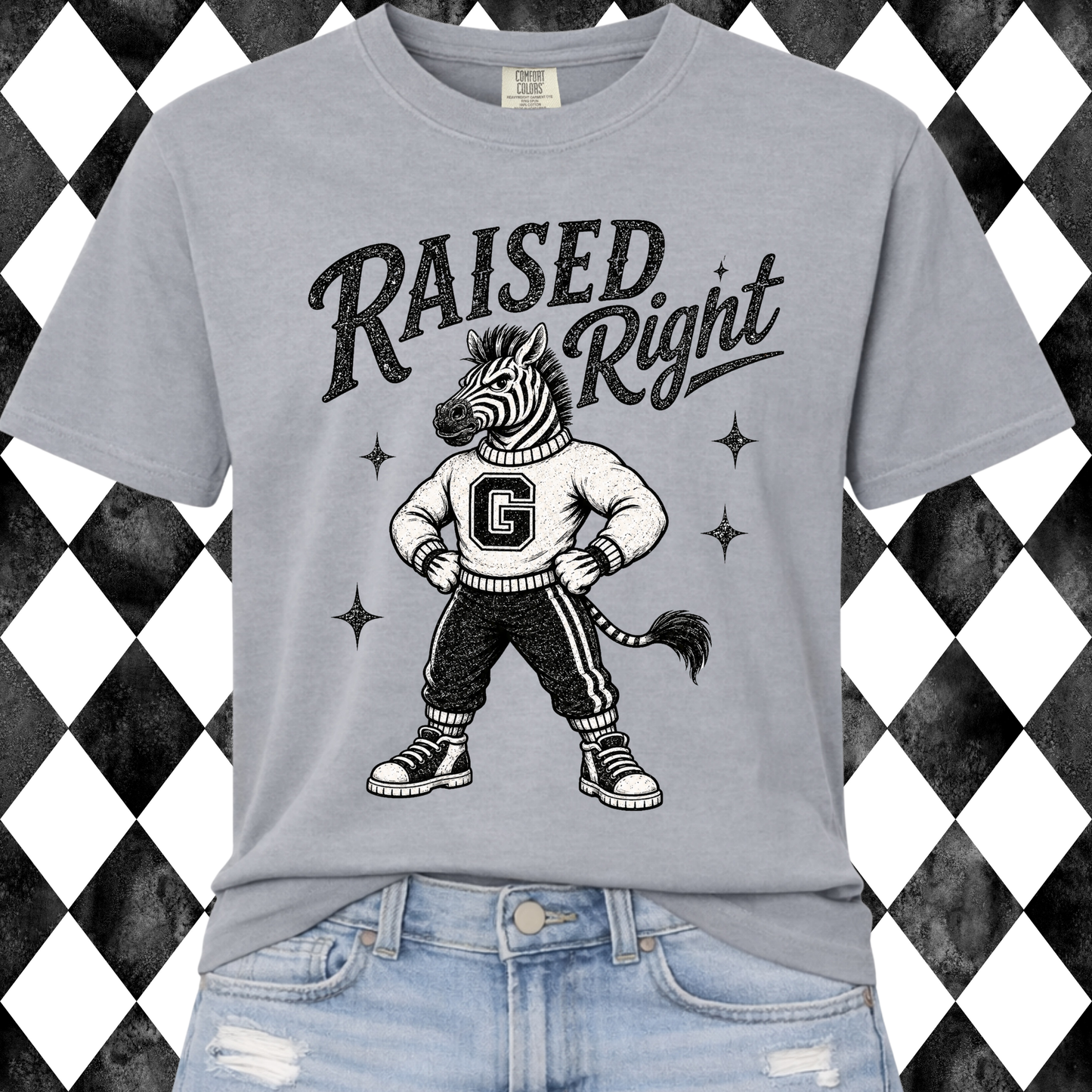 Raised Right Mascot Tee