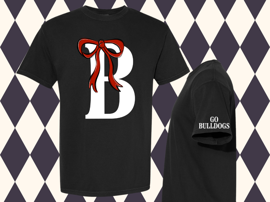 The Grand Monogram Bow T-Shirt | Game Day Spirit Wear