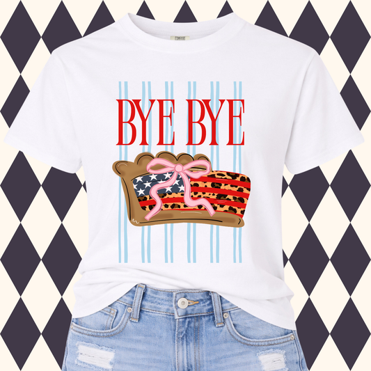 Bye Bye American Pie Patriotic Tee or Tank