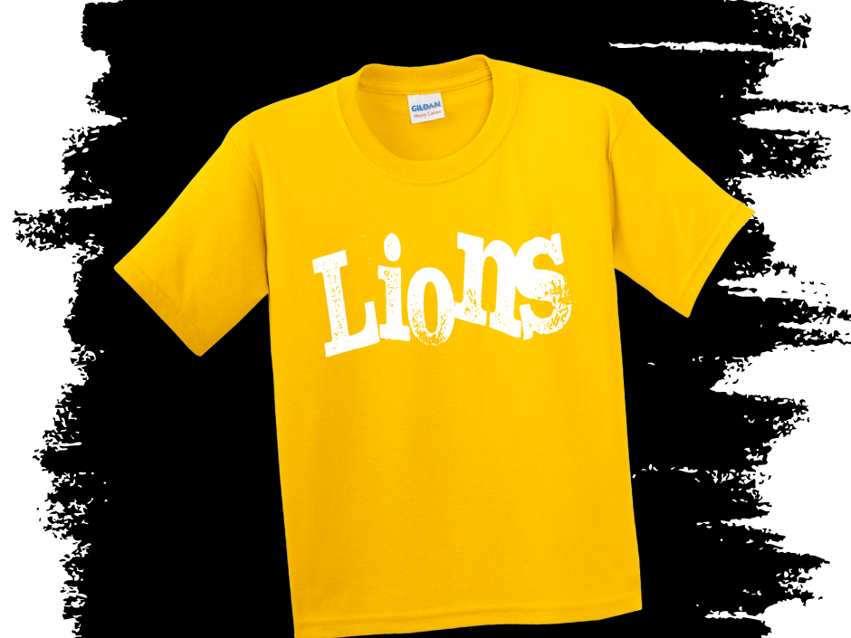 Distressed Lions House Color Tee