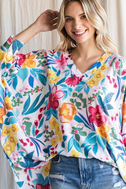 Garden Grace Dolman Top - Maggie Mae's Boutique and Custom Printing