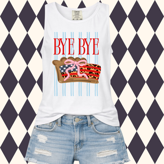 Bye Bye American Pie Patriotic Tee or Tank