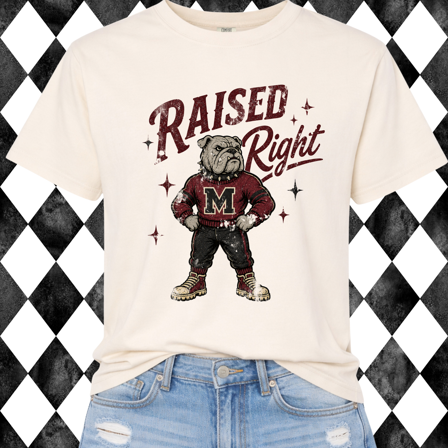 Raised Right Mascot Tee