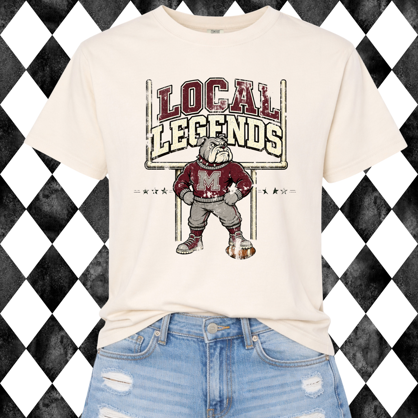Retro Local Legends T-Shirt | Any Mascot . . . Any Team Color