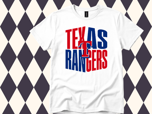 Texas Rangers Mod Block Mascot Tee