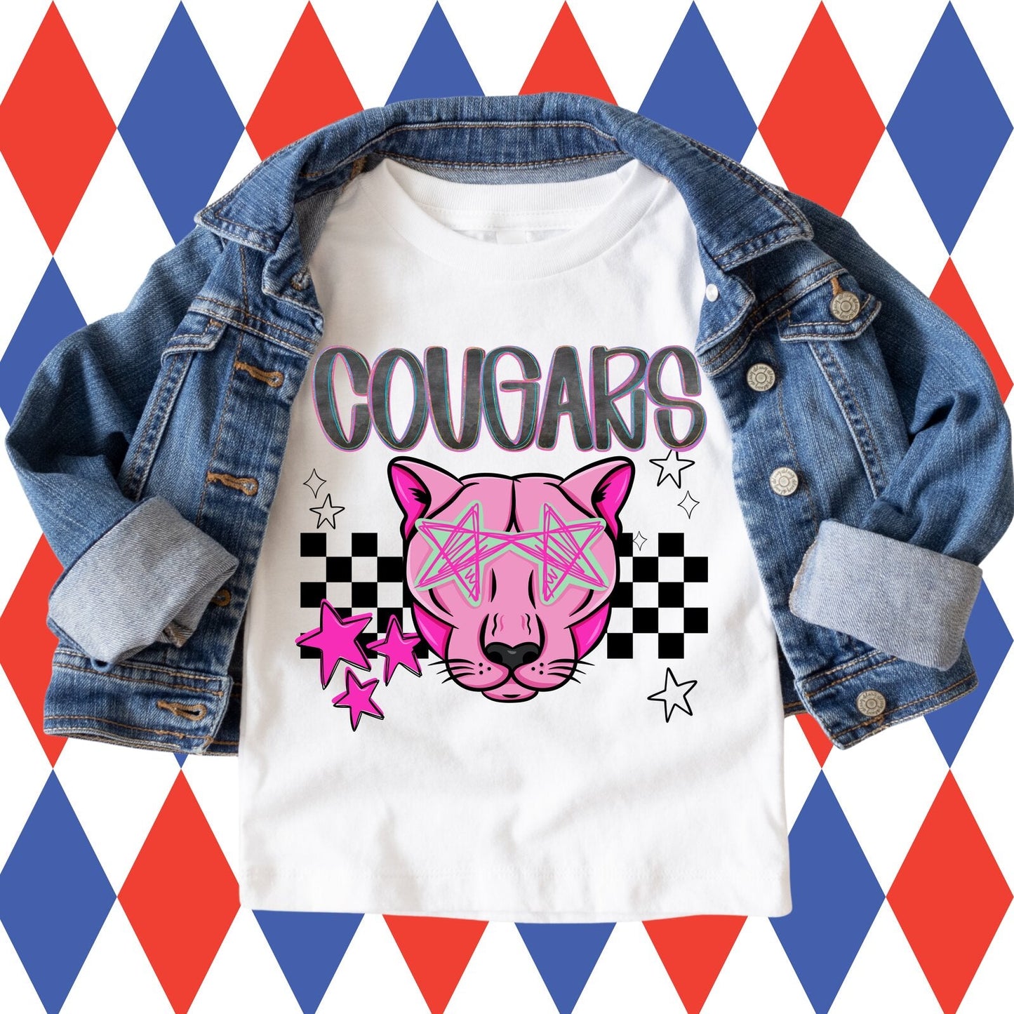 Retro Star-Eyes Cougar T-Shirt