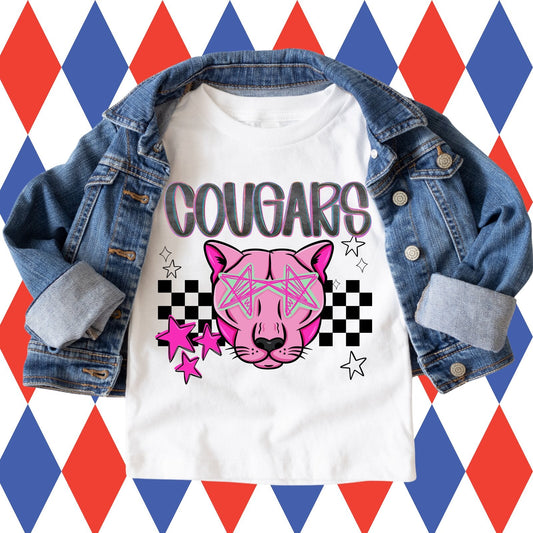 Retro Star-Eyes Cougar T-Shirt