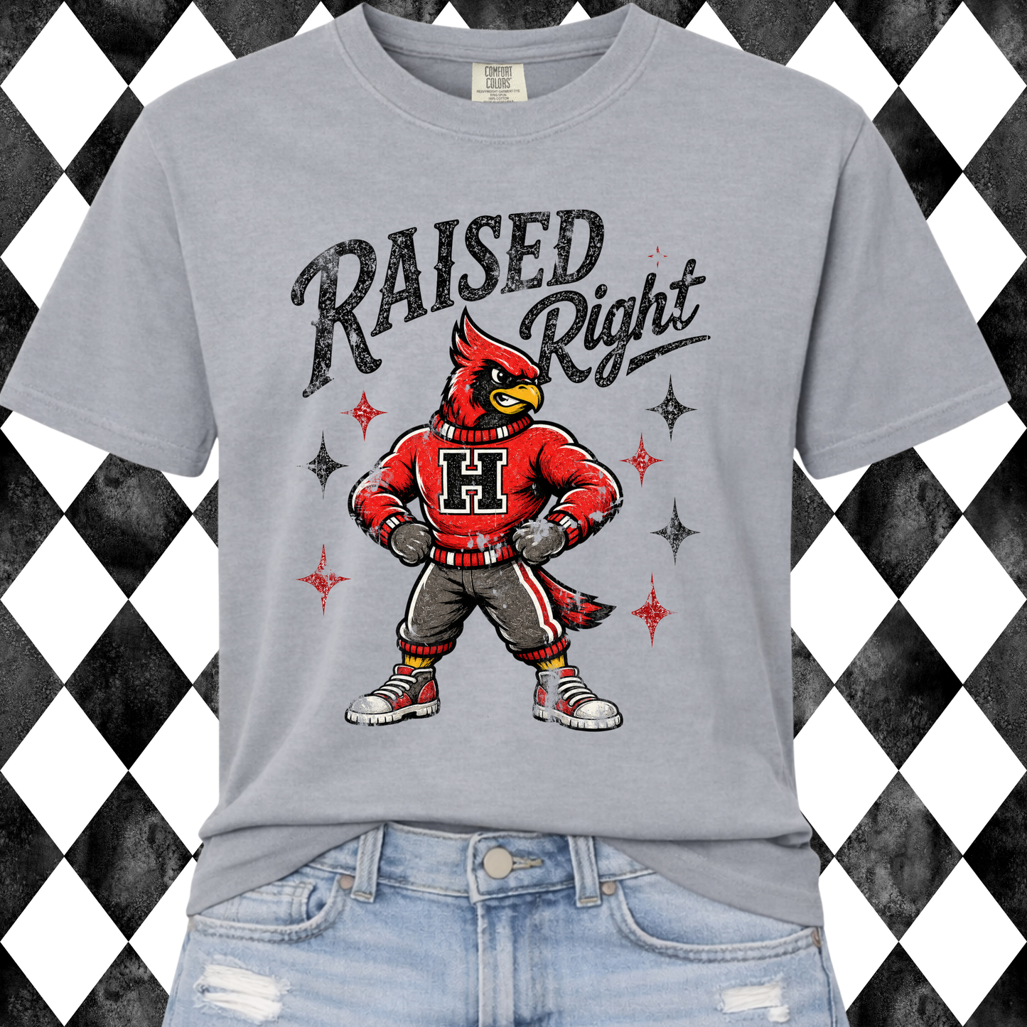 Raised Right Mascot Tee