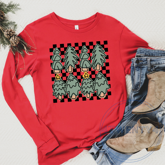 Whimsical Christmas Trees Tee