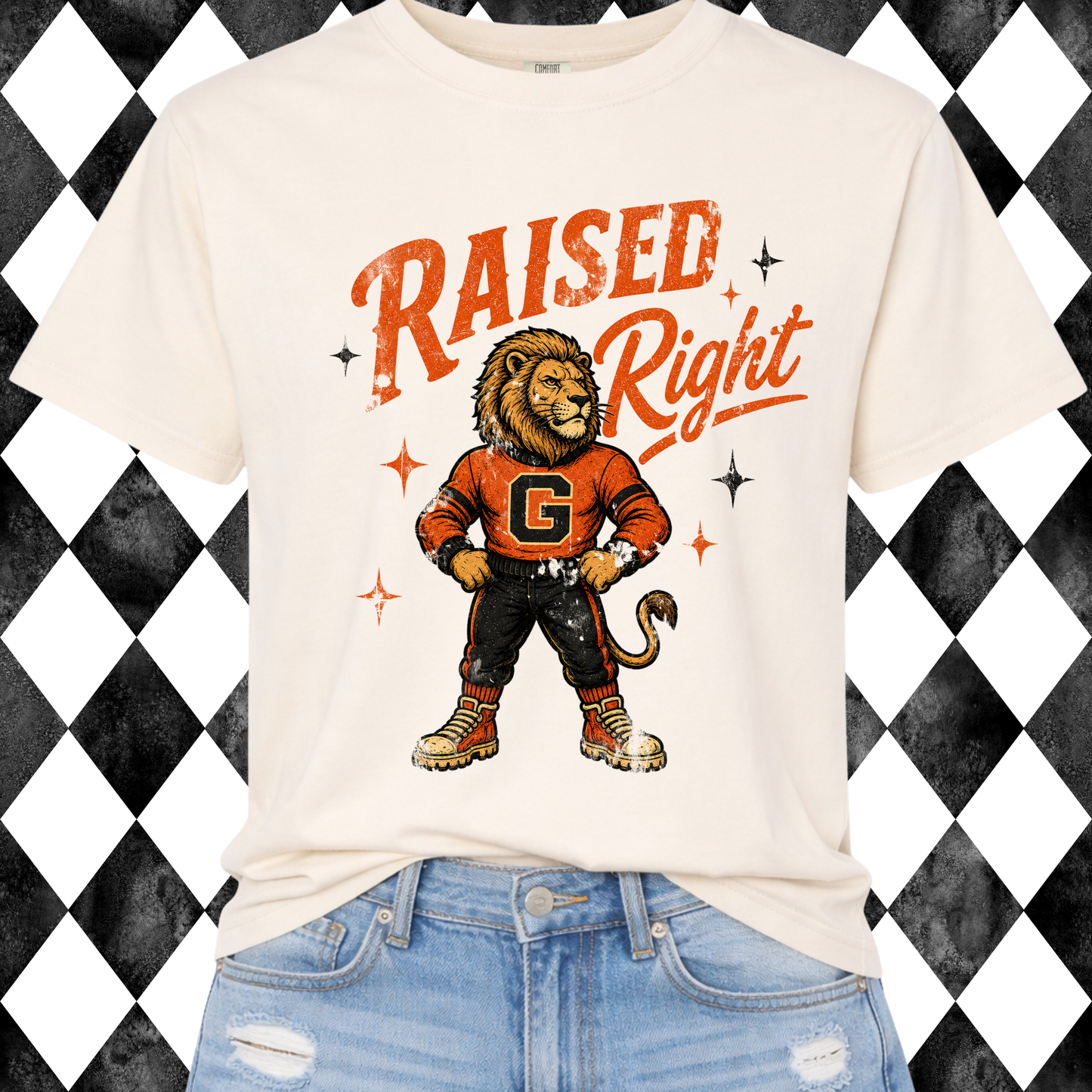 Raised Right Mascot Tee