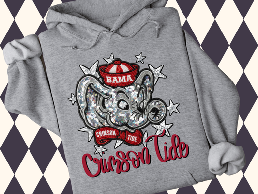 Crimson Tide Mascot Hoodie