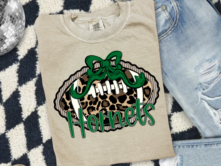 🐆 The Prepster Leopard Football T-Shirt or Sweatshirt 🏈