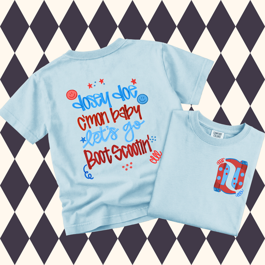 Boot Scootin' Patriotic Graphic Tee