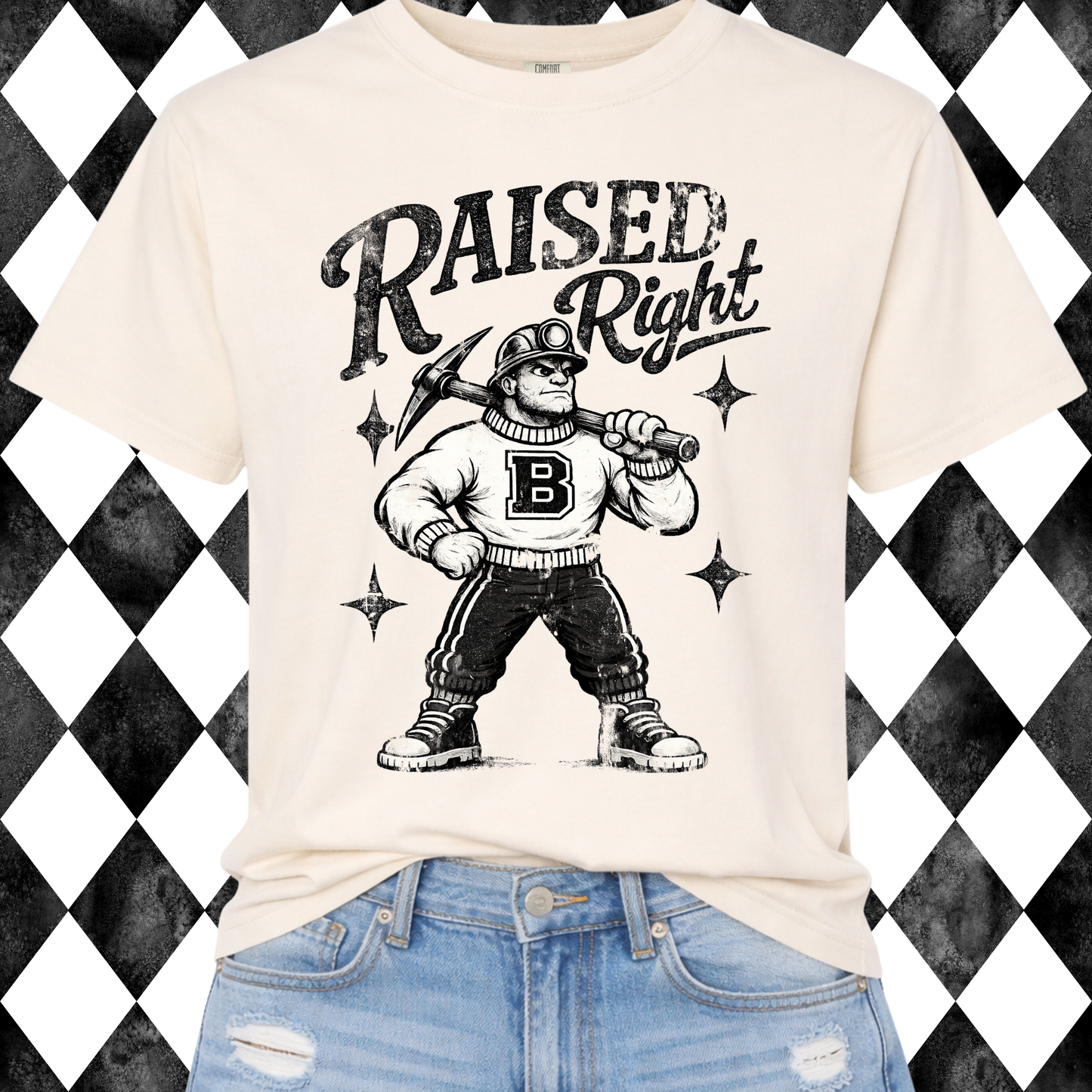 Raised Right Mascot Tee