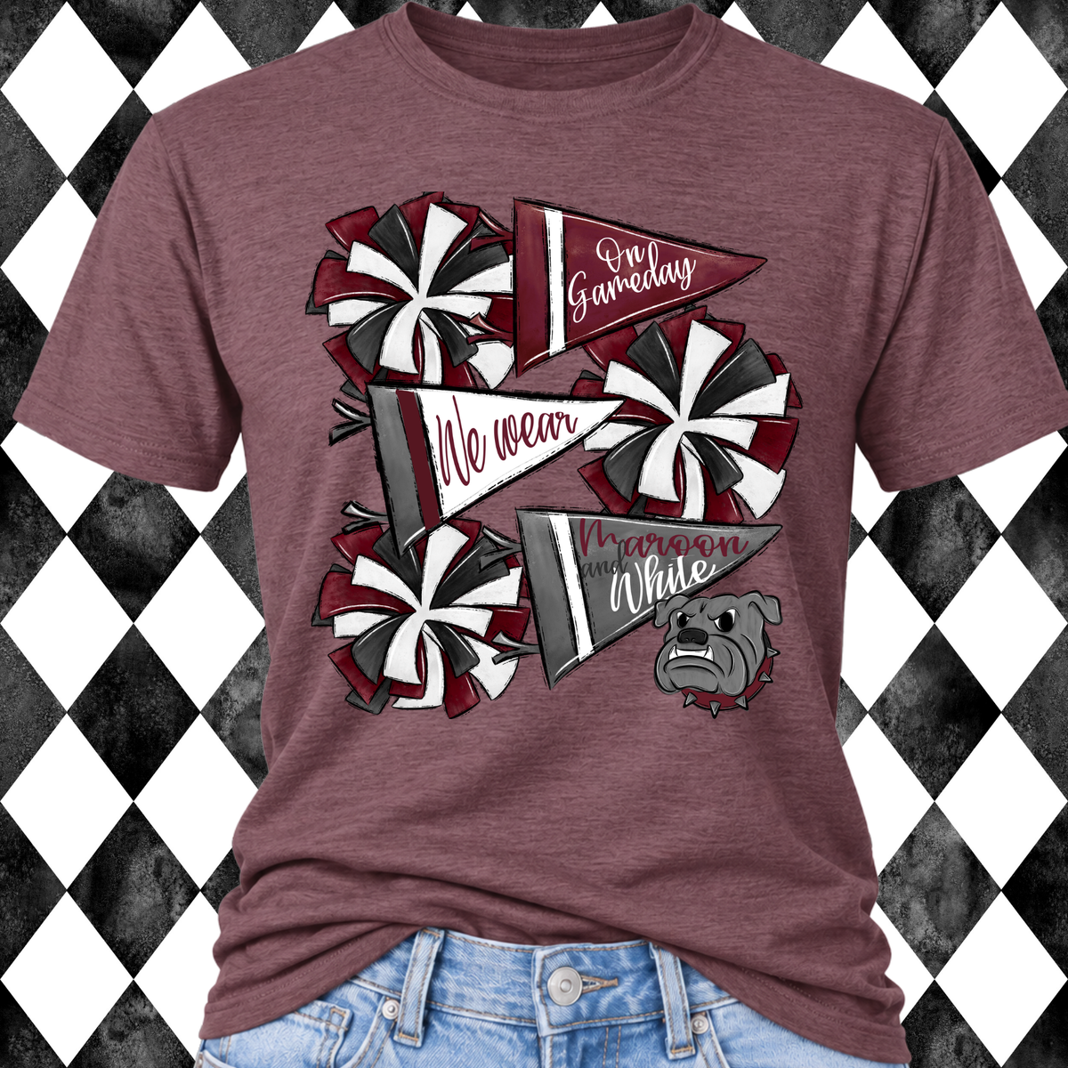 Bulldogs Pom Pom Roster T-Shirt/Sweatshirt