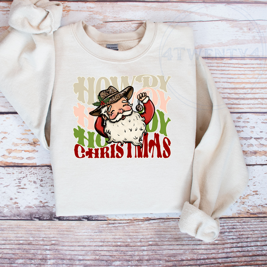 Howdy Santa Sweatshirt