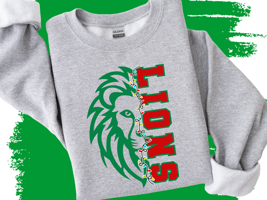 Holiday Lights Lion Pride