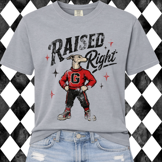 Raised Right Mascot Graphic Tee