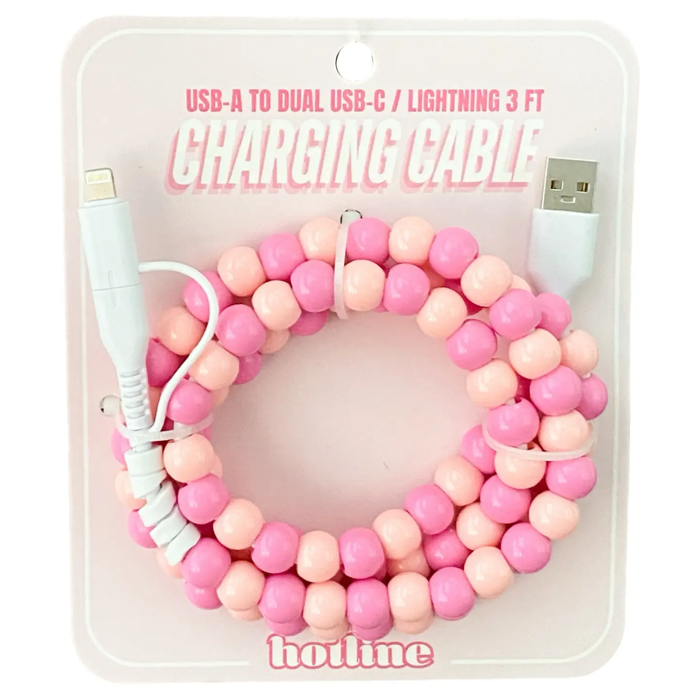 ColorBurst Charging Cables - Pink and Peach