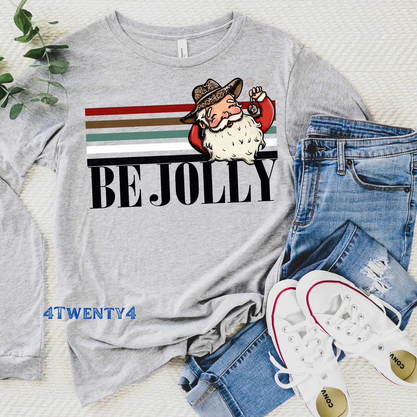 Retro Be Jolly Long-Sleeved Tee