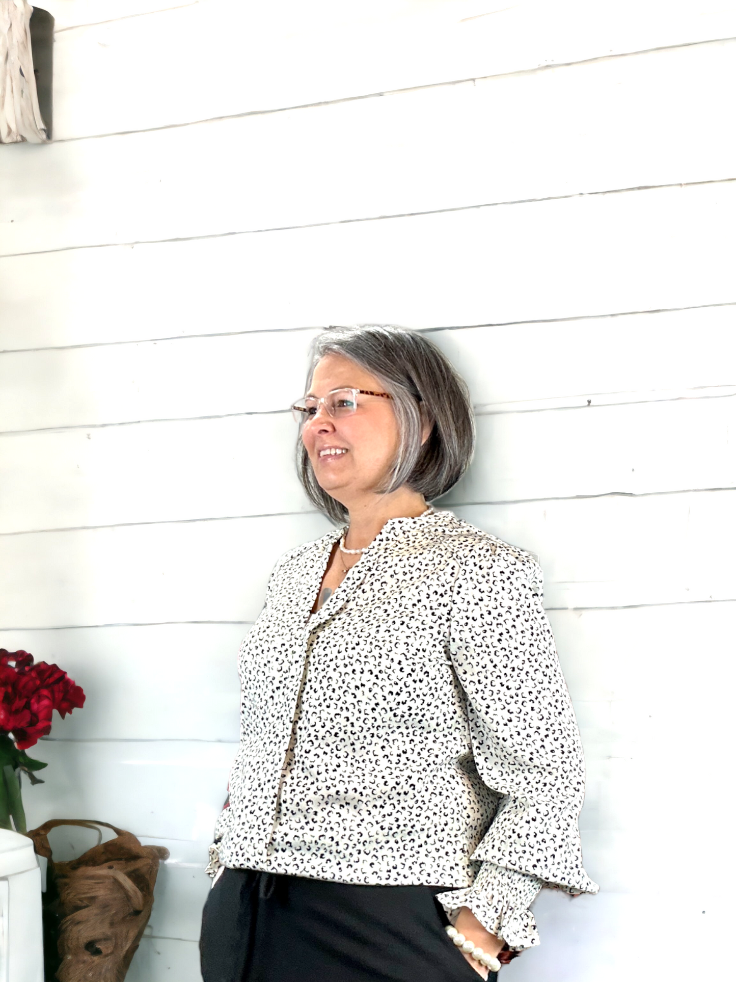 Fierce & Frilled Animal Print Blouse