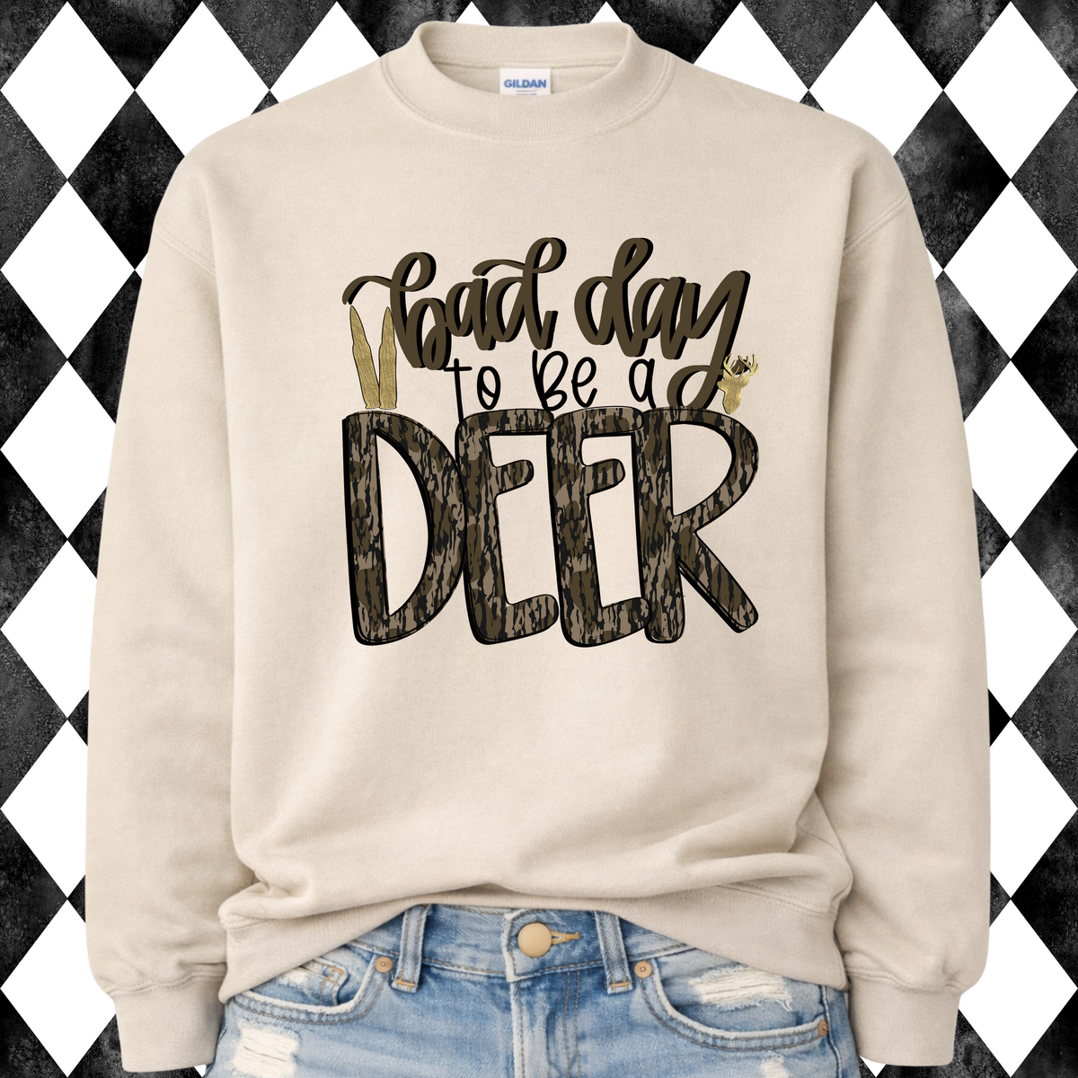 Bad Day to Be a Deer Long Sleeve • Sweatshirt