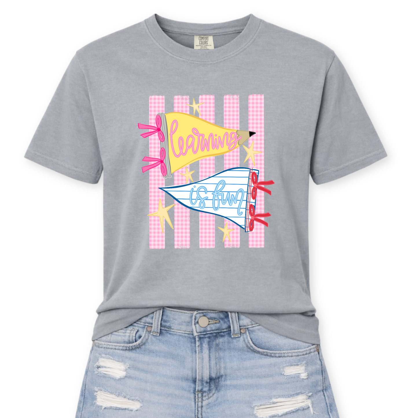 Grade Level Pencil Pennant Tee | Back to School Shirt
