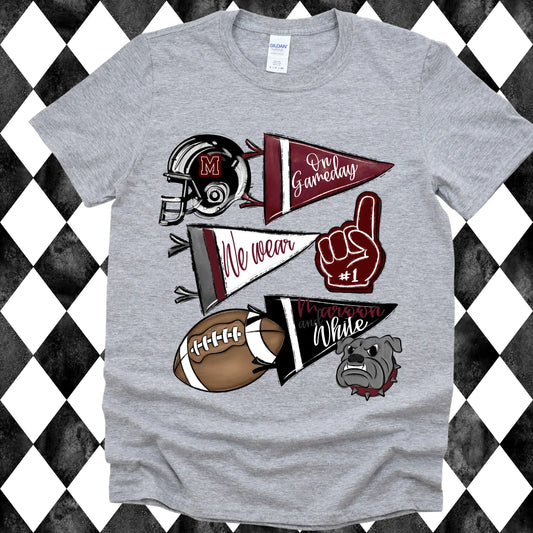 Bulldogs Football Roster shirt - grey