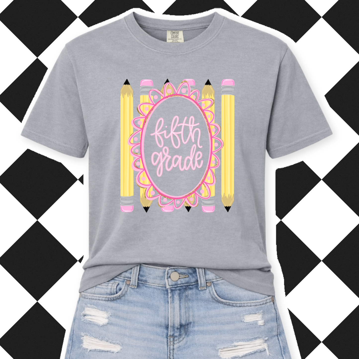 Grade Level Pencil Frame Tee