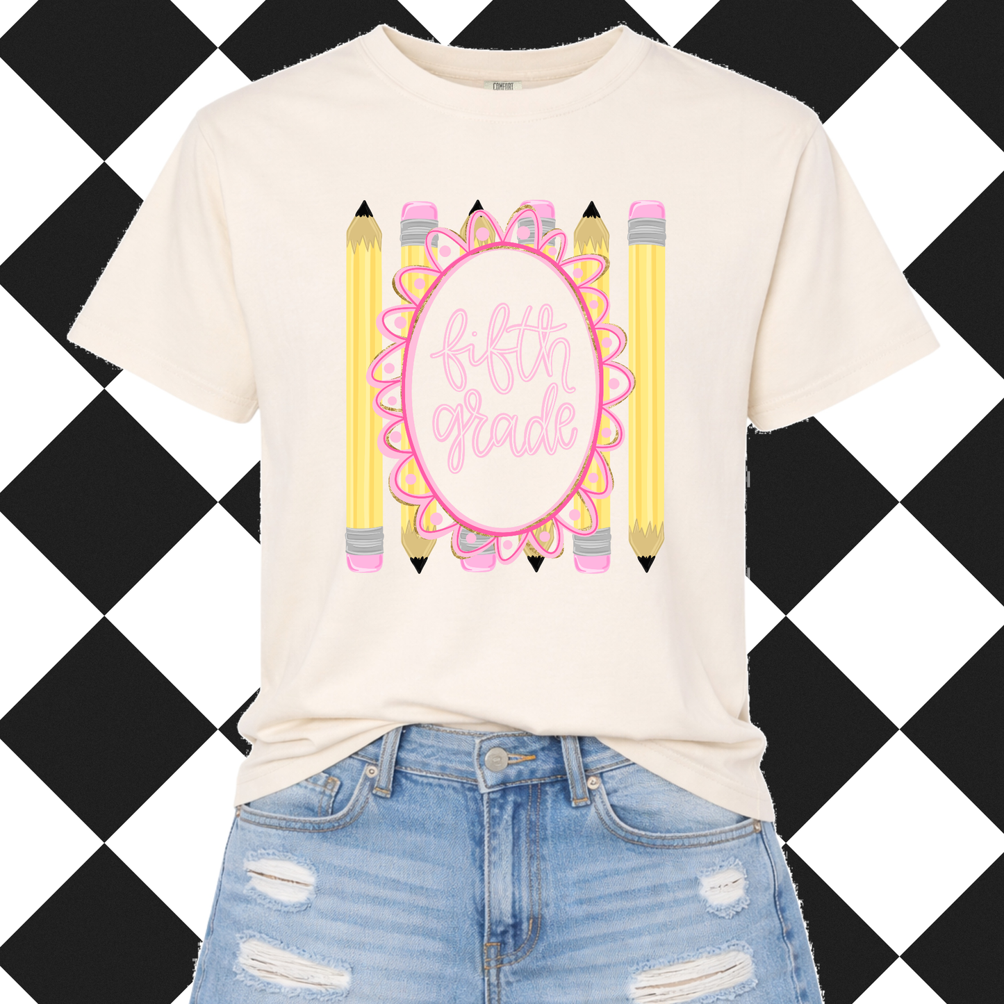 Grade Level Pencil Frame Tee