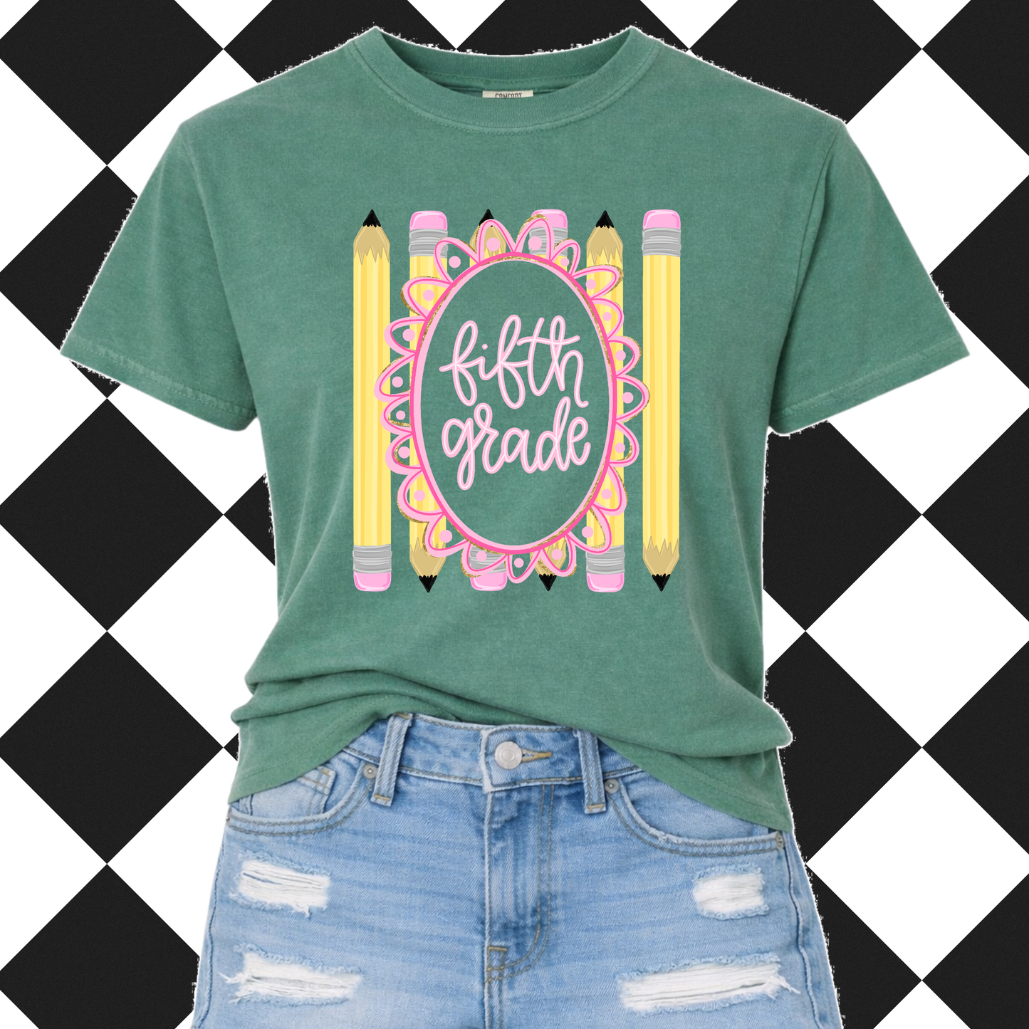 Grade Level Pencil Frame Tee
