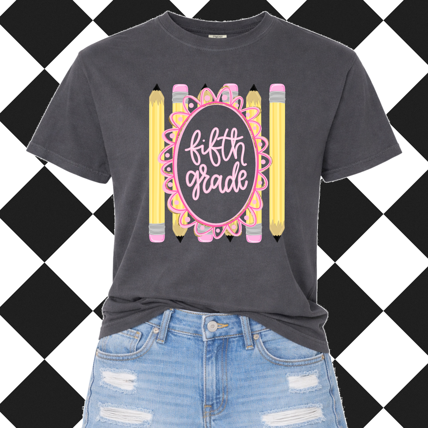 Grade Level Pencil Frame Tee