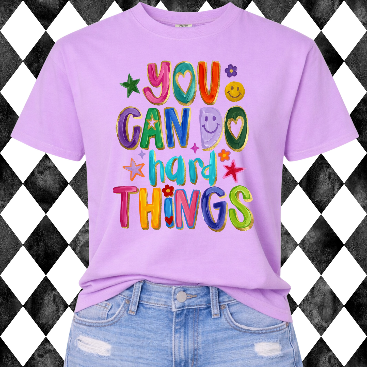 You Can Do Hard Things Graphic Tee | Teacher Shirt