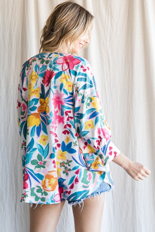 Garden Grace Dolman Top - Maggie Mae's Boutique and Custom Printing