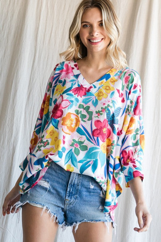 Garden Grace Dolman Top - Maggie Mae's Boutique and Custom Printing