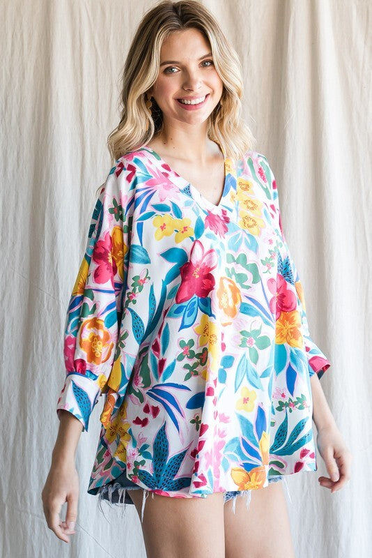 Garden Grace Dolman Top - Maggie Mae's Boutique and Custom Printing