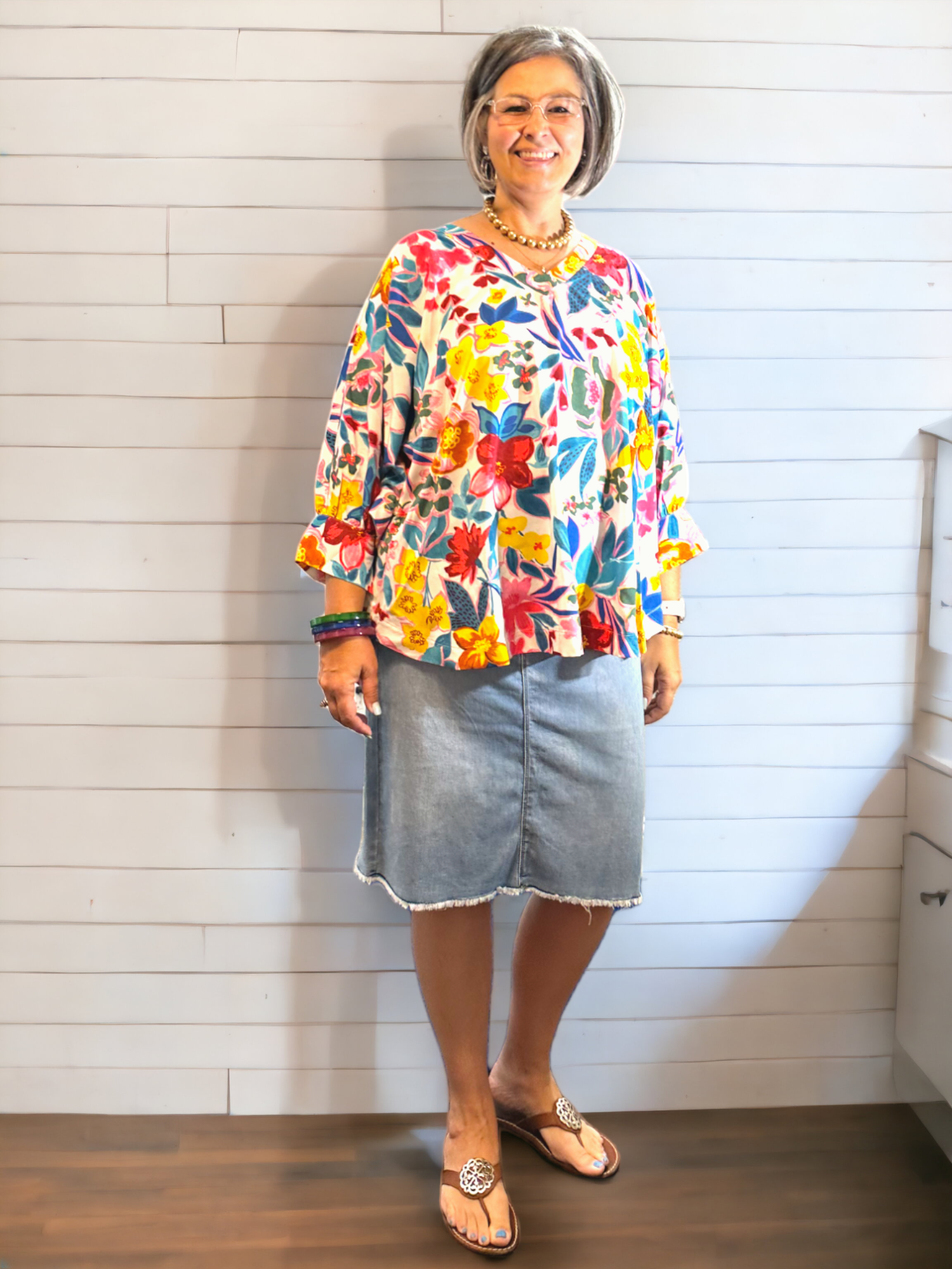 Garden Grace Dolman Top - Maggie Mae's Boutique and Custom Printing